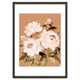 Blush Peony Painting, Floral Wall Art, Neutral Flower Print, Peony Art thumbnail