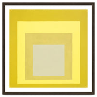 JOSEF ALBERS - HOMAGE TO THE SQUARE YELLOW WHITE