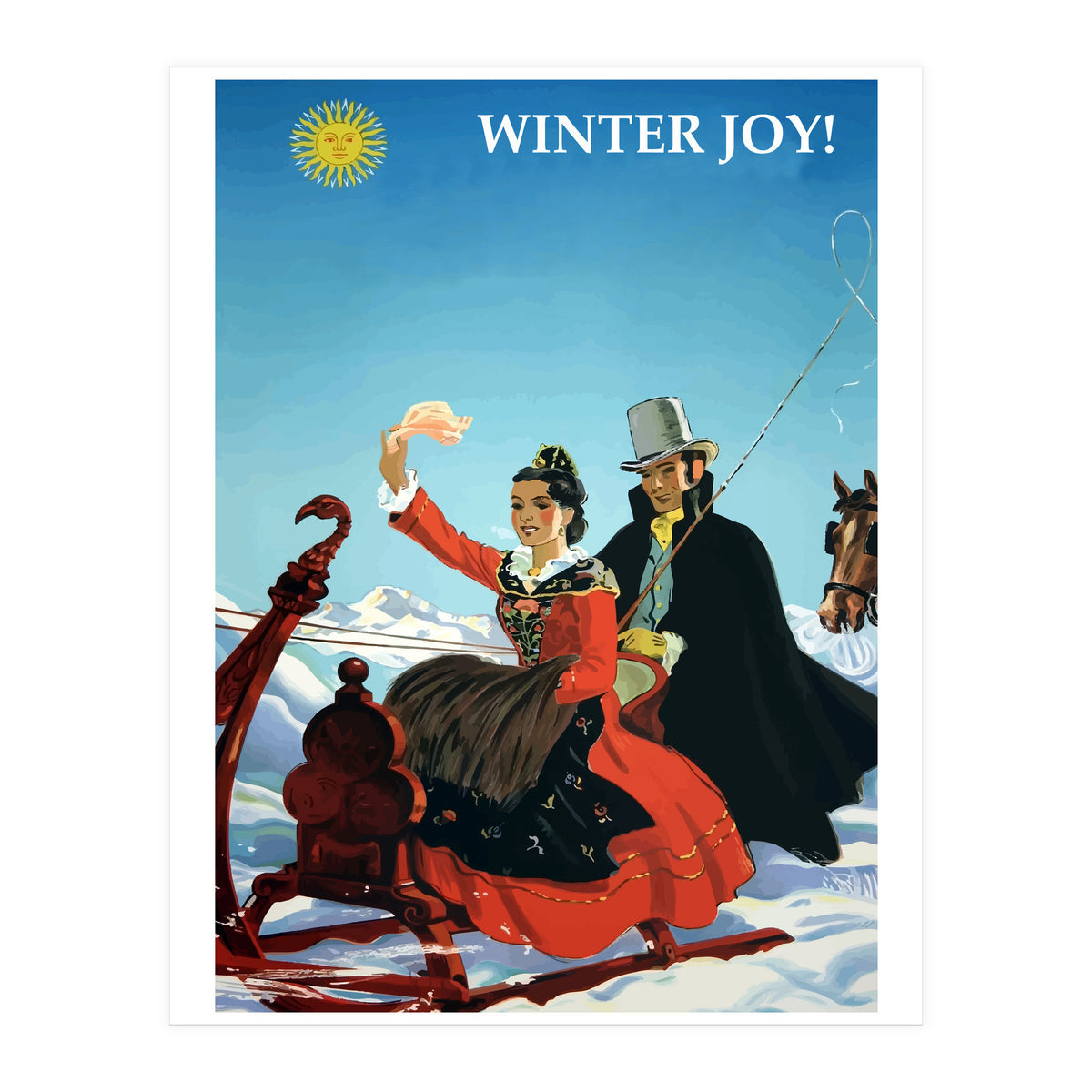 Winter Joy in Switzerland (Print Only)