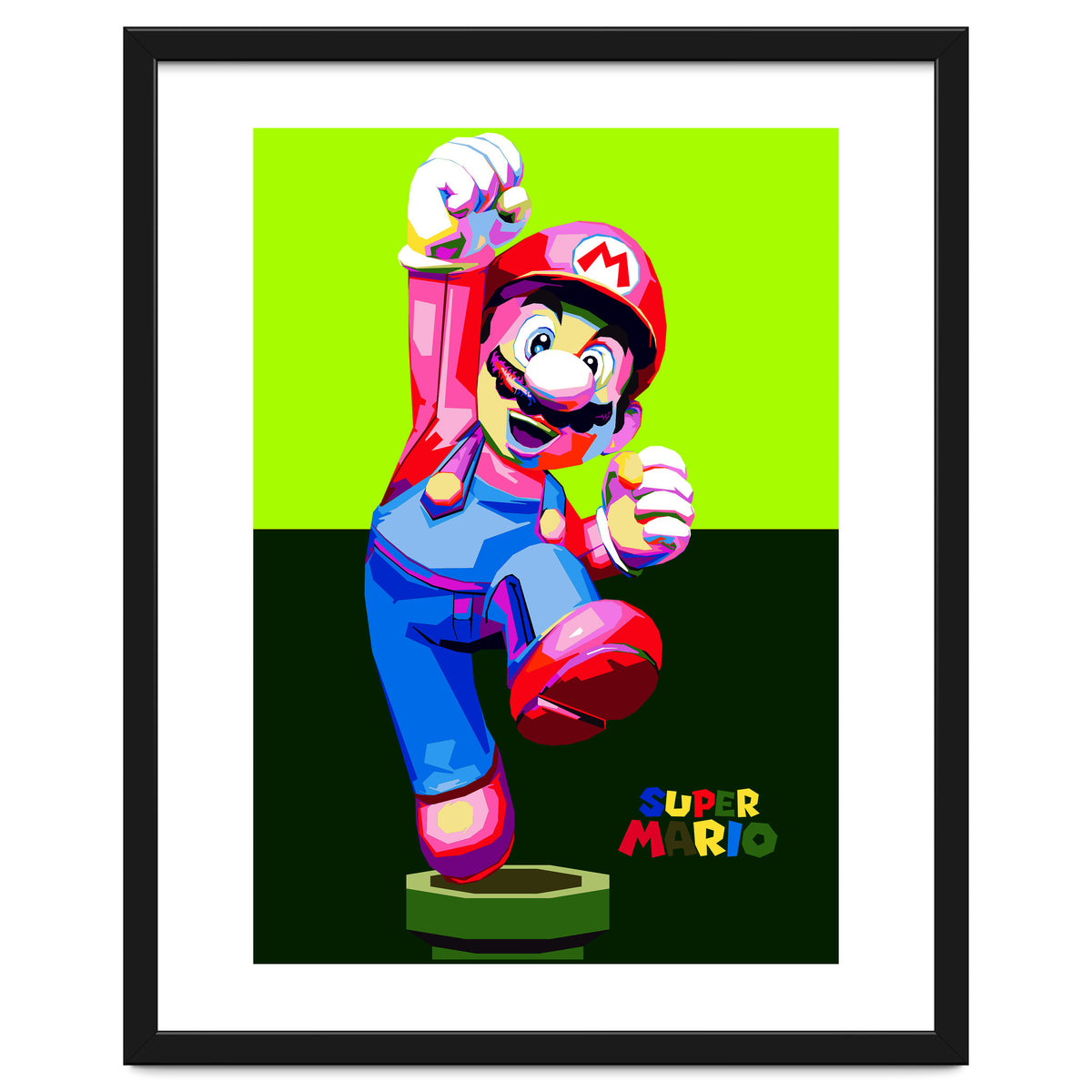 Super Mario Cartoon Character Pop Art