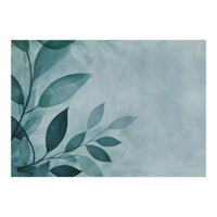 Gentle Leaf Whispers Teal (Print Only)