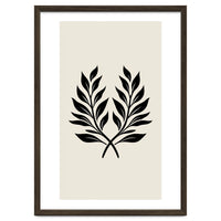 Minimalist Laurel Wreath: Botanical Line Art