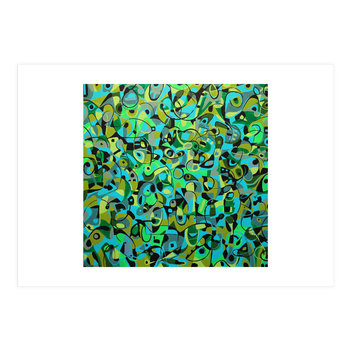 The Birdcall, Acrylic On Canvas, 36"x36" (Print Only)