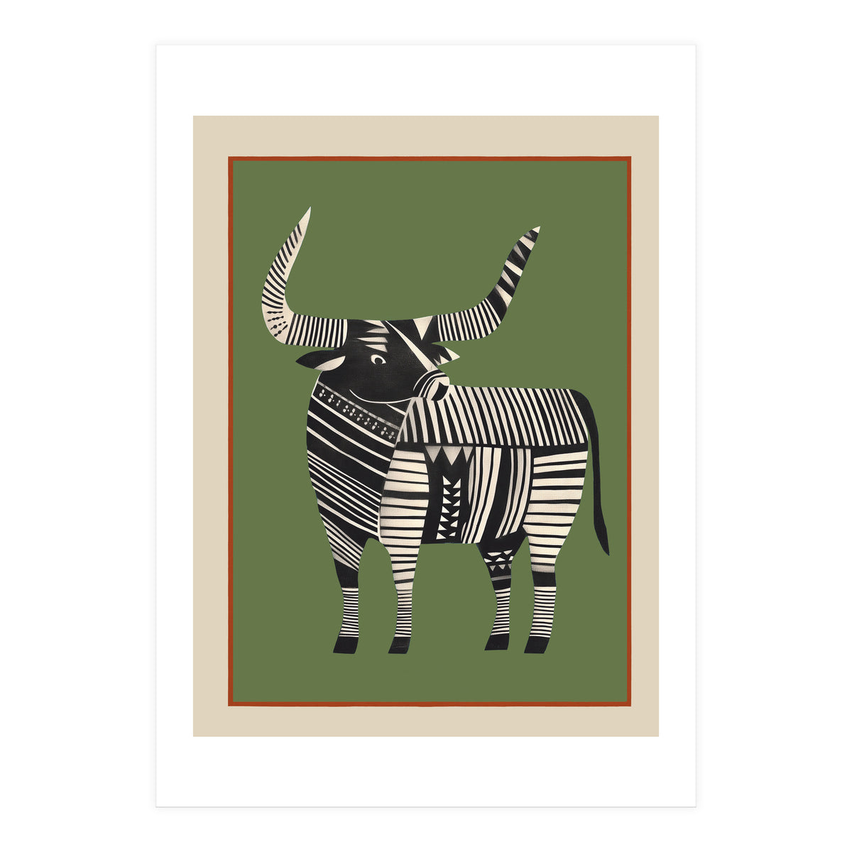 Striped Bull (Print Only)
