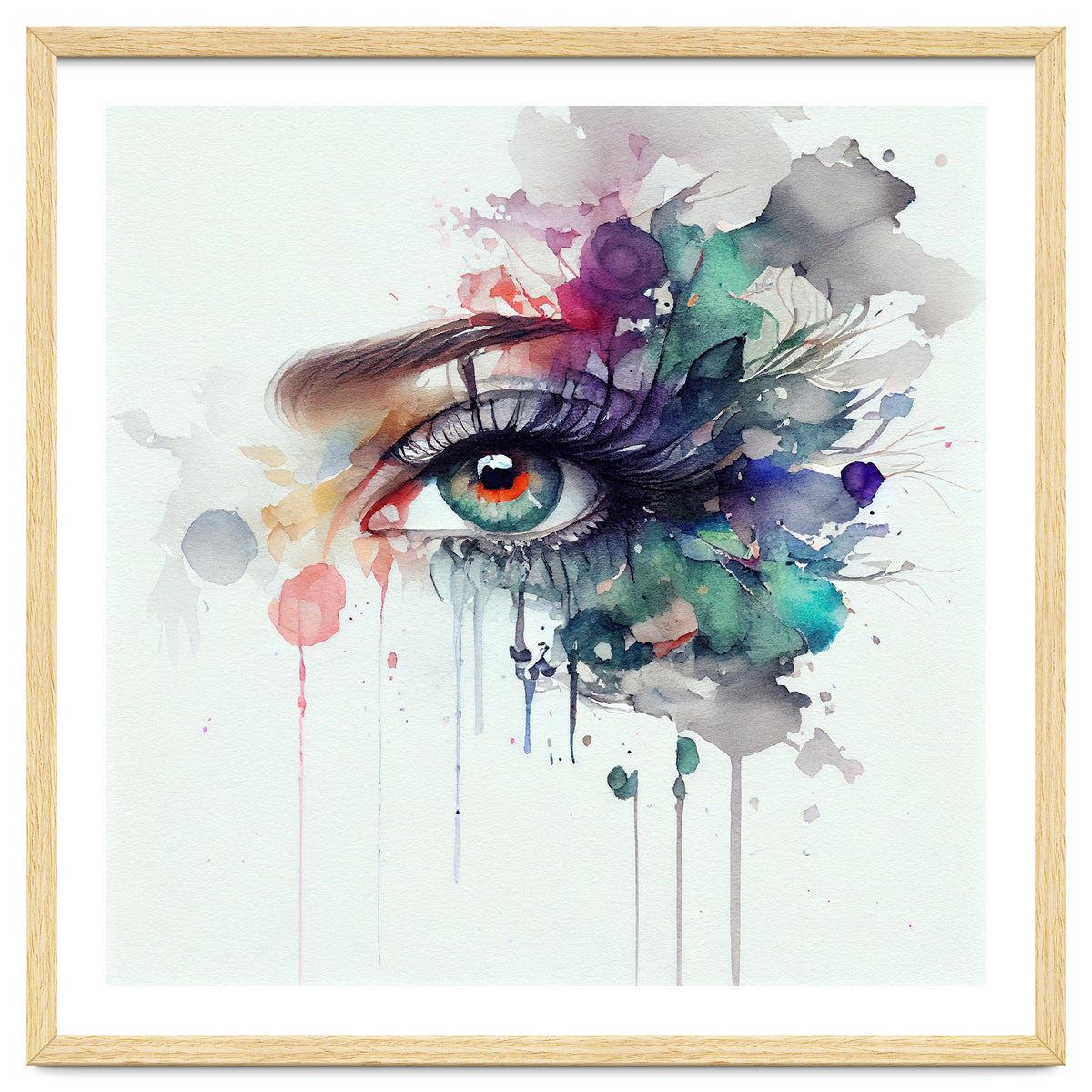 Watercolor Woman Eye #5
