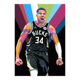 Giannis Antetokounmpo art (Print Only) thumbnail