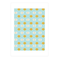 Minimalist Finn And Jake Seamless Cartoon Pattern (Print Only)