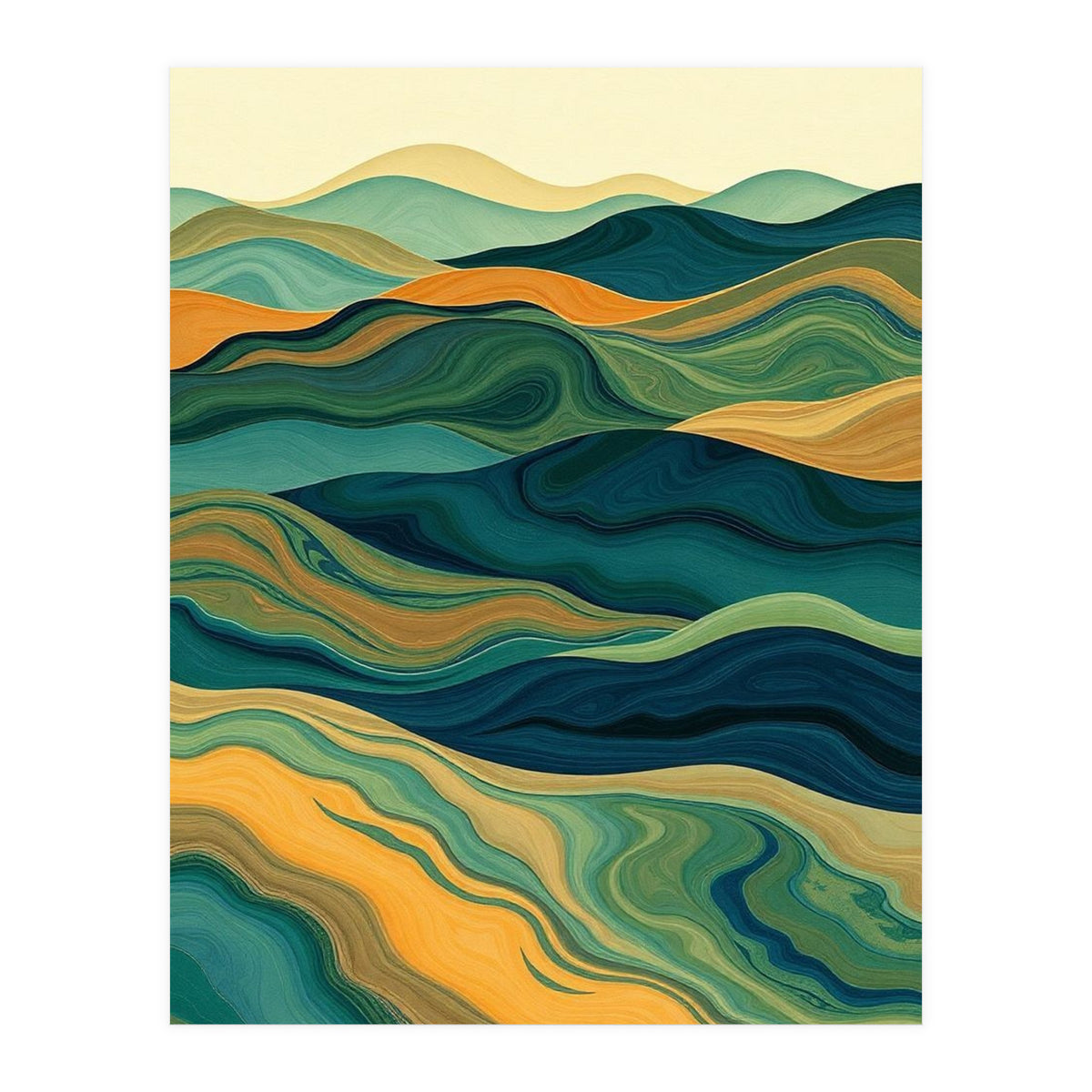 Rolling Hills of Oceania (Print Only)