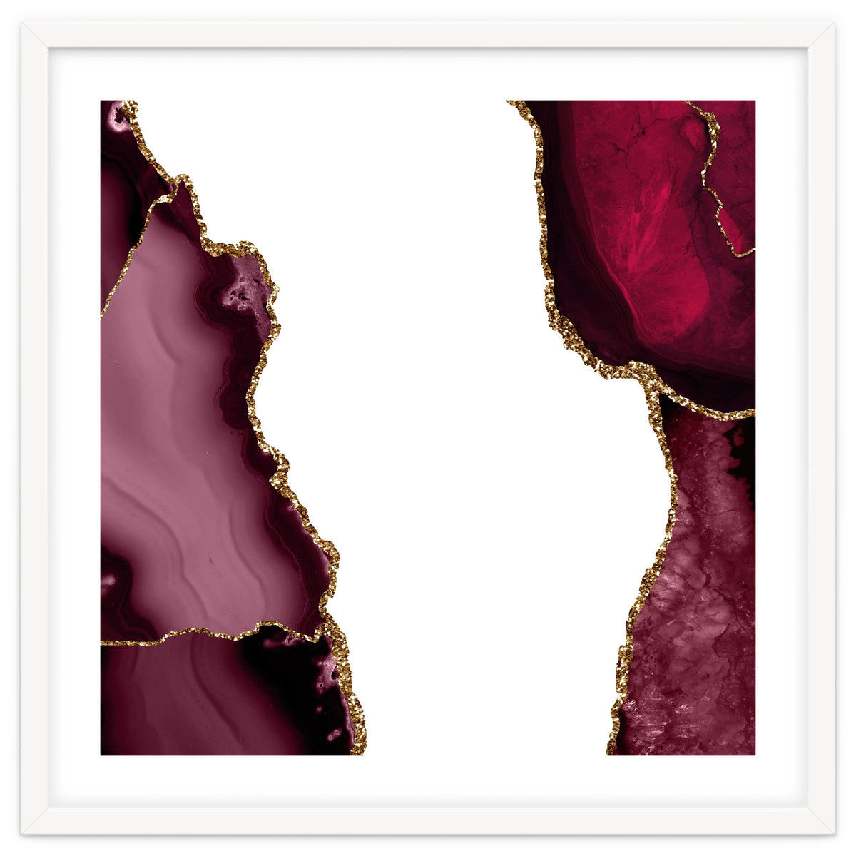Burgundy & Gold Agate Texture 21