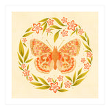 Retro Floral Butterfly (Print Only) thumbnail