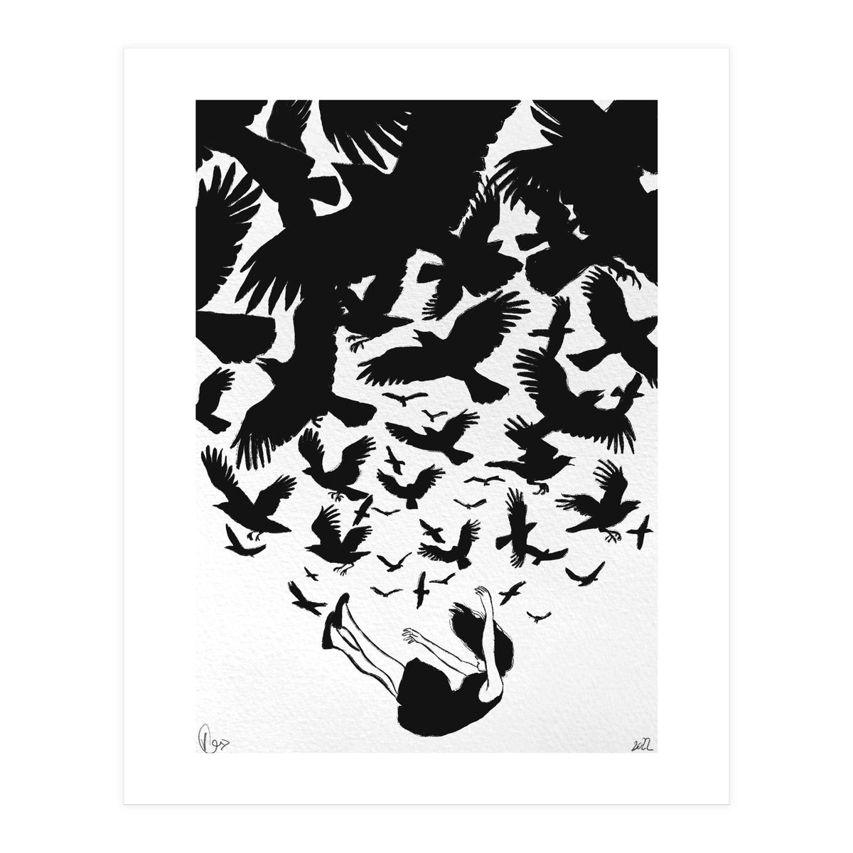 fallen Raven (Print Only)