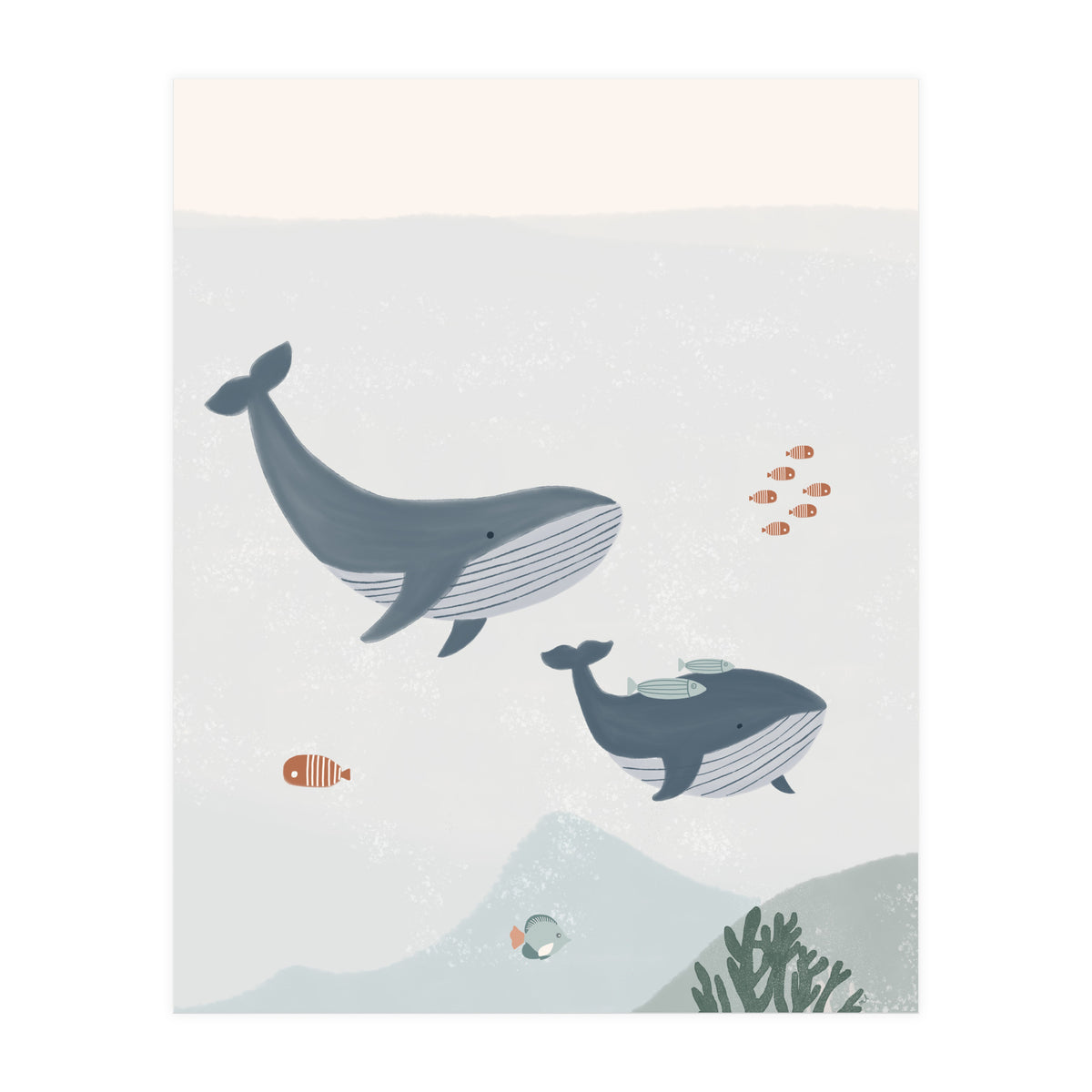 Two Whales (Print Only)