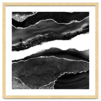 Black & Silver Agate Texture 08