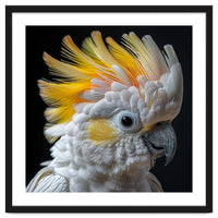 Close Up Of A Cockatoo With Yellow Crest