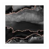 Black & Rose Gold Agate Texture 02 (Print Only) thumbnail