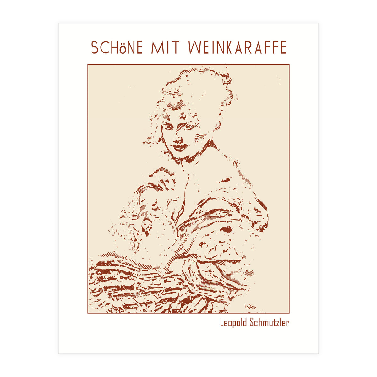 Schöne Mit Weinkaraffe – Leopold Schmutzler (Print Only)