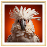 Close Up Portrait Of A White Cockatoo Parrot thumbnail