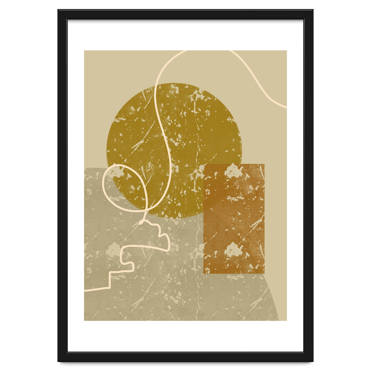 Geometric Composition with an Organic Touch