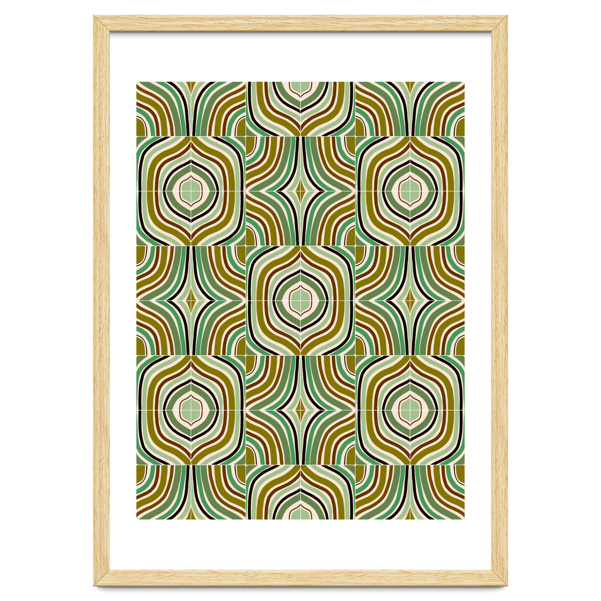 Jade Retro Rainbow Tiles