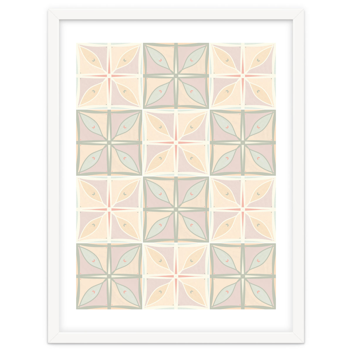 Old Style Pastels Kitchen Tiles