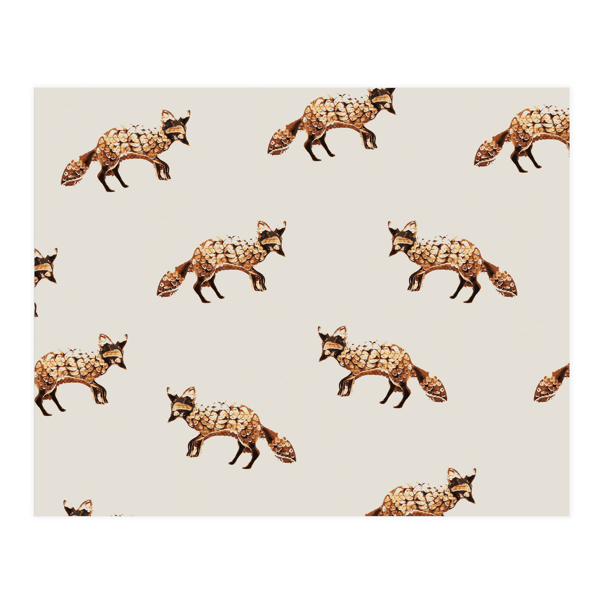 Gold Fox Pattern (Print Only)