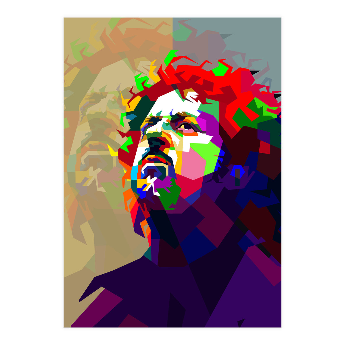 Steve Lukather Guitarist Pop Art WPAP (Print Only)
