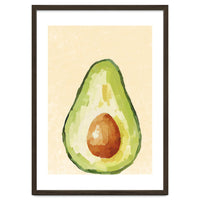 Avocado Half, Fresh Food Kitchen Art
