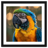 Blue And Gold Macaw Portrait Close Up thumbnail