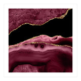 Burgundy & Gold Agate Texture 13  (Print Only) thumbnail