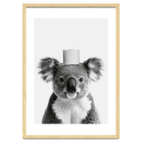 Koala, Toilet Paper Crown, Cute Animal Bathroom Art thumbnail