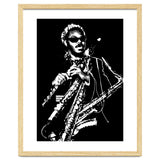 Rahsaan Roland Kirk American Jazz Multi-Instrumentalist in Grayscale thumbnail