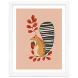 Squirrel In A Pink Autumn thumbnail