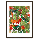Tropical Parrots In Flower Jungle thumbnail