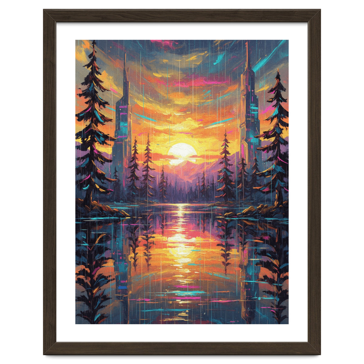 A Cybernetic Sunset Reflecting the Symbiosis