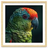 Close Up Colorful Parrot Bird Feather thumbnail