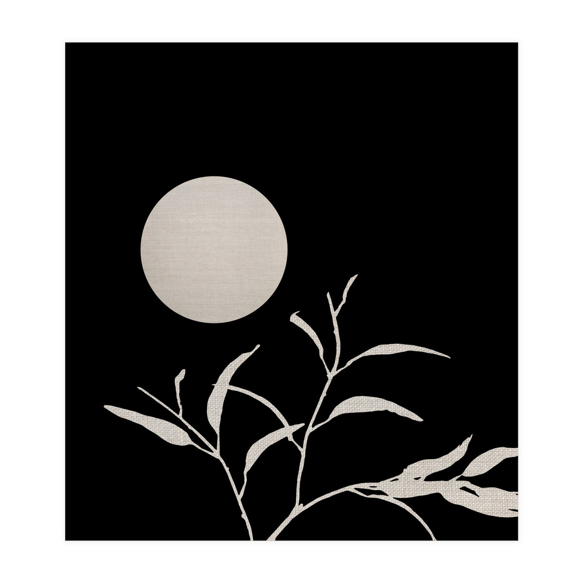 Moon & Leaf (Print Only)