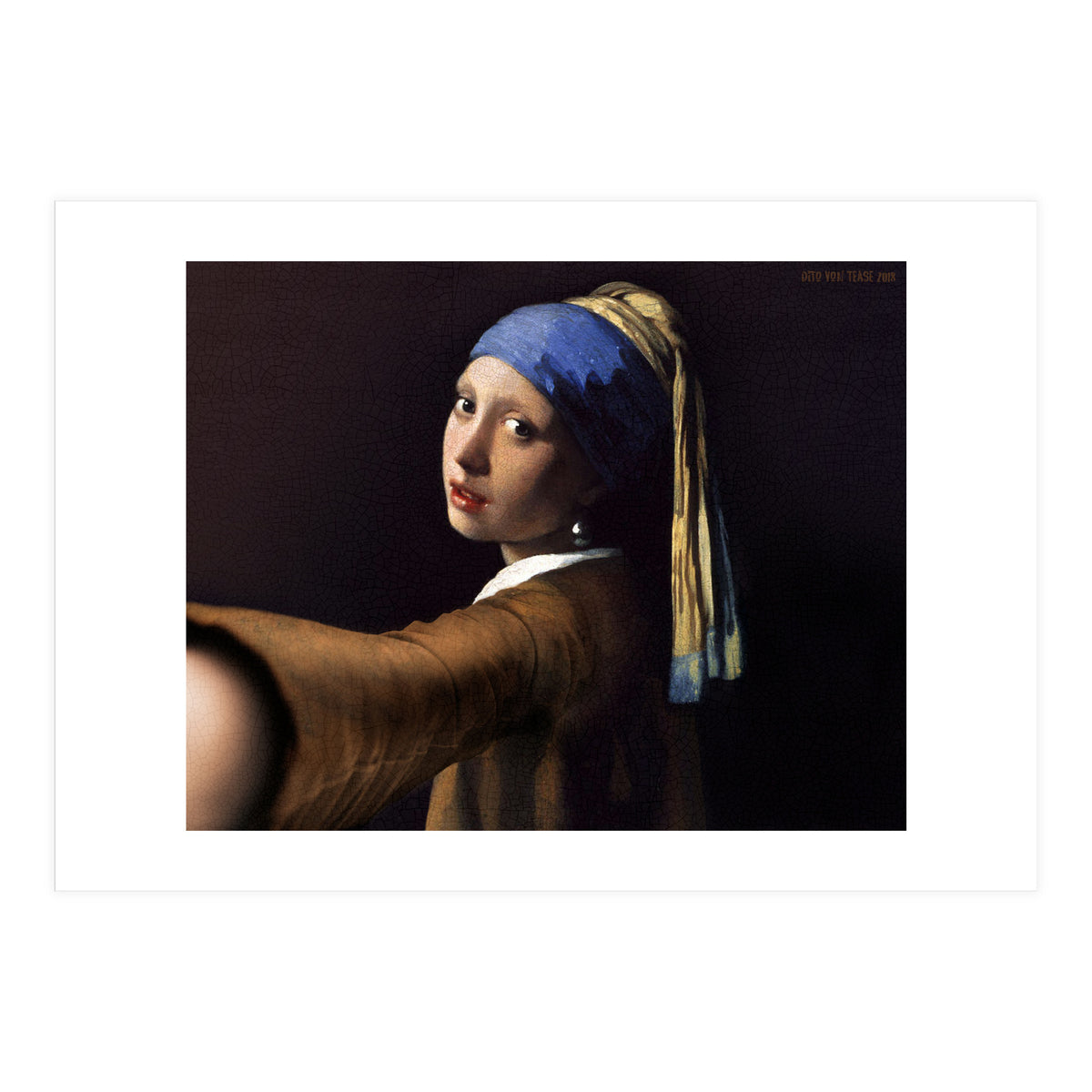Girl With A Pearl Earring - Vermeer - Selfie (Print Only)