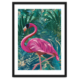 Flamingo in the jungle thumbnail