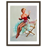 Sexy Pinup Actress Posing With a Mirror thumbnail