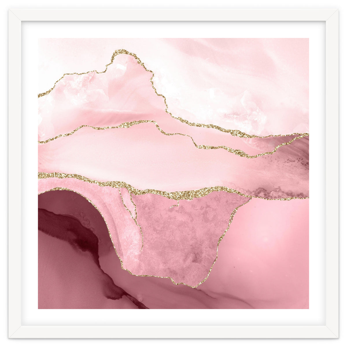 Blush & Gold Agate Texture 05