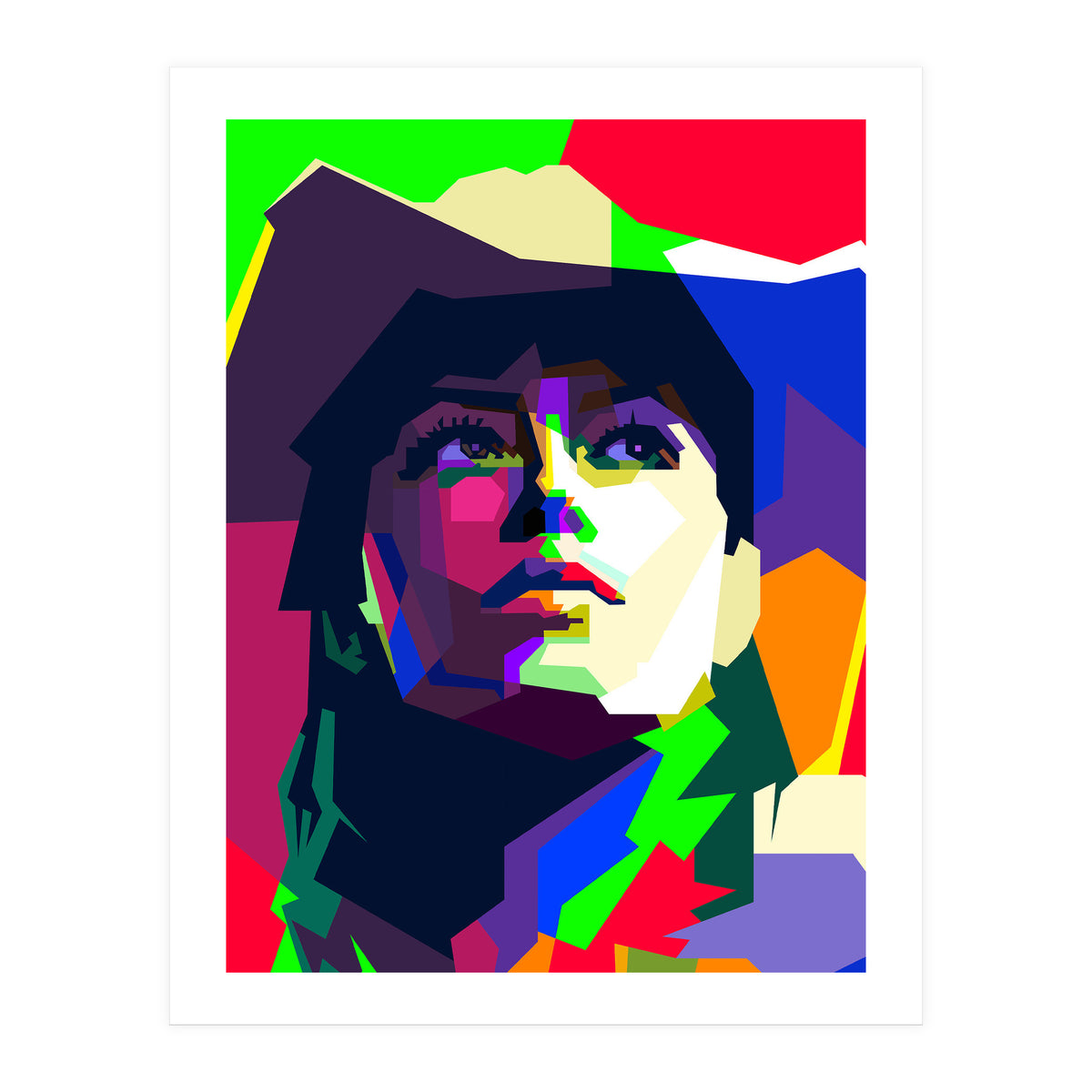 Jessica Biel Hollywood Movies WPAP Illustration Trending Now (Print Only)