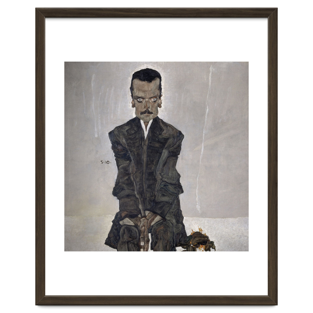 'Portrait of the Publisher Eduard Kosmack', 1910, Oil on canvas. EGON SCHIELE.