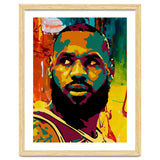 LeBron James Colorful abstract thumbnail
