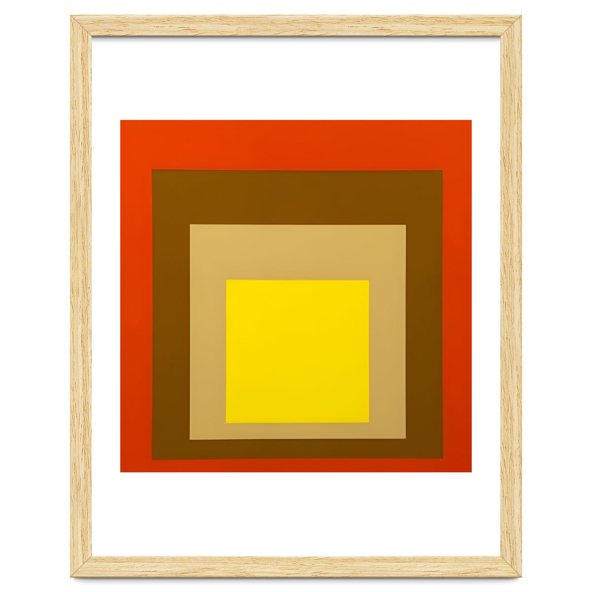 Josef Albers - Red, Brown, Golden