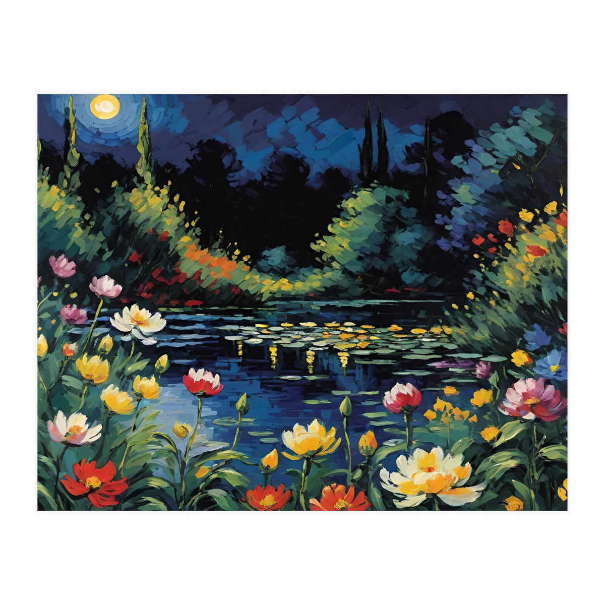 Moon Unique Flower (Print Only)