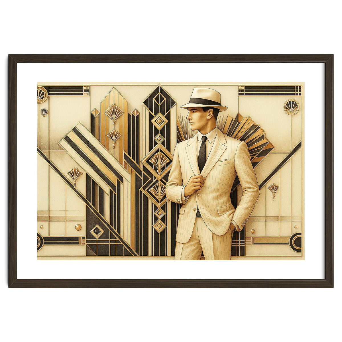 Gatsby Gentleman Art Deco Scene