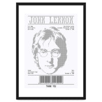 Receipt Art John Lennon