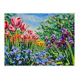 Vibrant Spring Meadow Oil Painting (Print Only) thumbnail