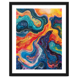 Vibrant Fluid Acrylic Pour Abstract Art thumbnail