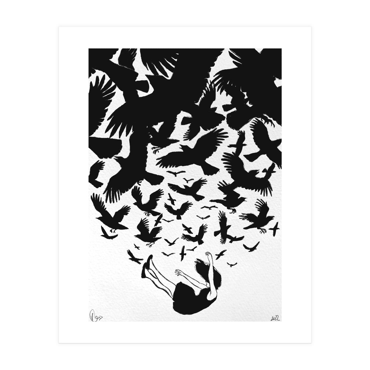 fallen Raven (Print Only)